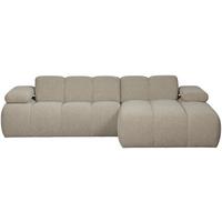 Ecksofa Mojo Beige S: 284x160 Cm - Beige/Schwarz, Design, Textil (284/160cm) - Livetastic