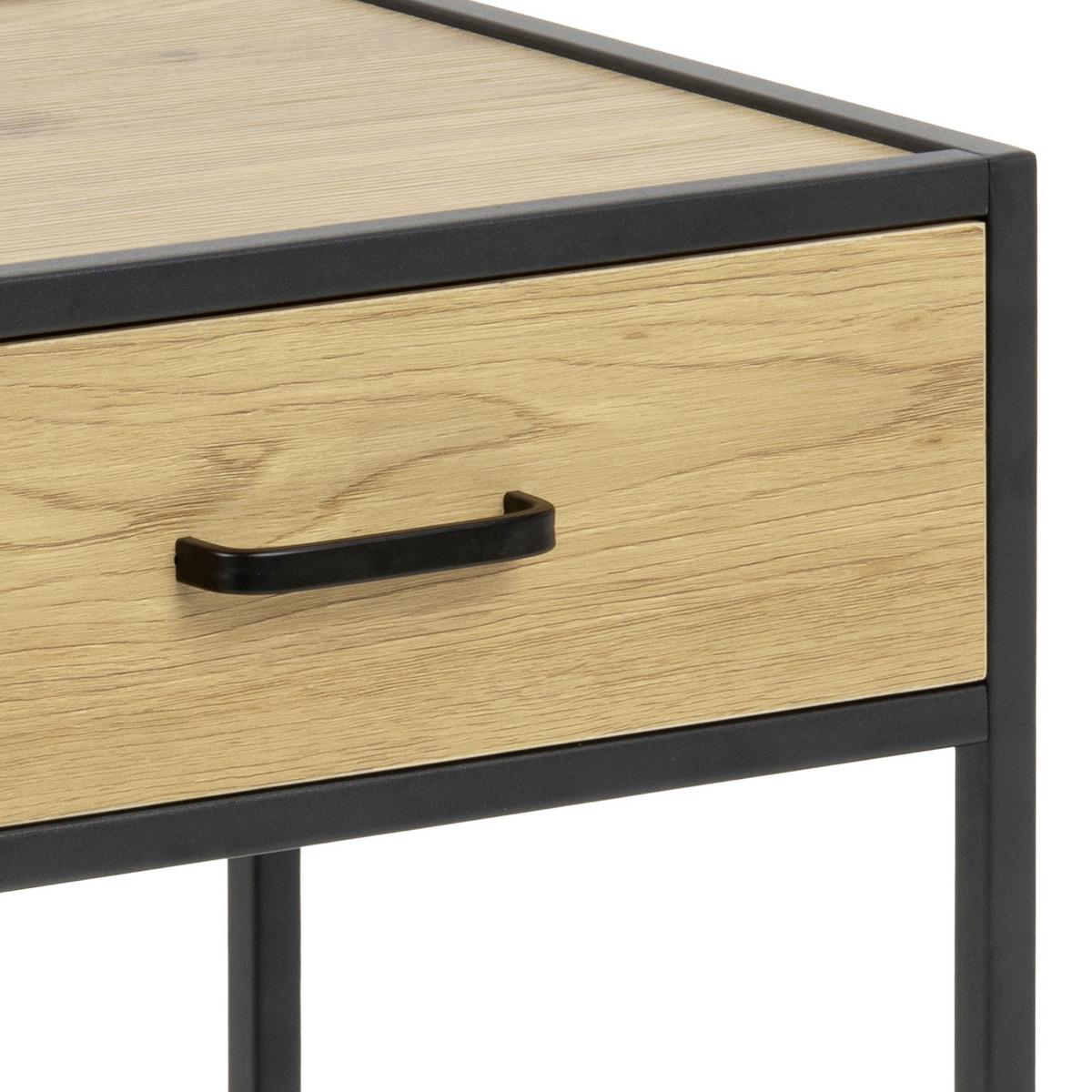 Éjjeliszekrény Seaford 42/63cm - tölgyfa színű/vad tölgy, Design, faalapú anyag (42/63/35cm) - Livetastic