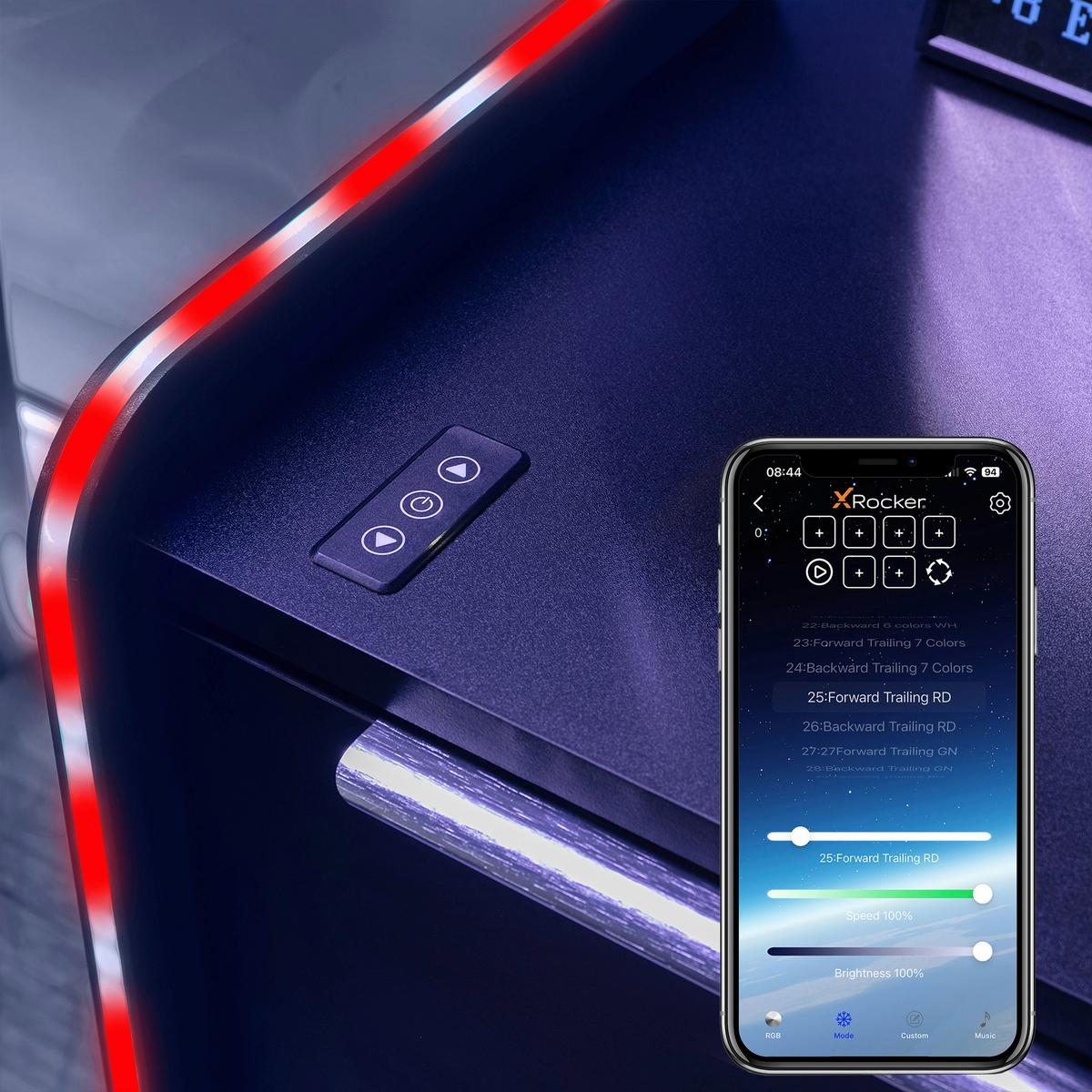 Nachtkästchen Electra - Schwarz, MODERN, Holzwerkstoff (45/55,5/40cm) - X Rocker