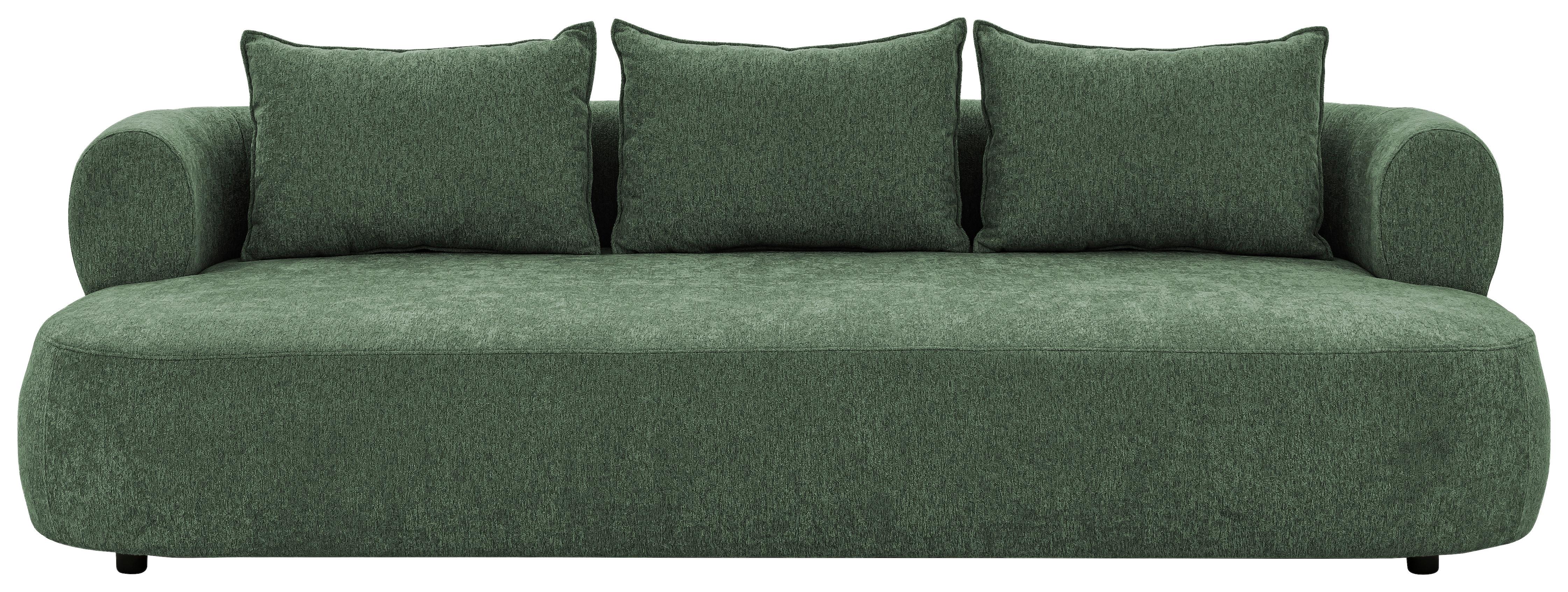 Bigsofa Ferro Grün B: 240 Cm - Schwarz/Grün, Design, Textil (240/76/122cm) - Livetastic