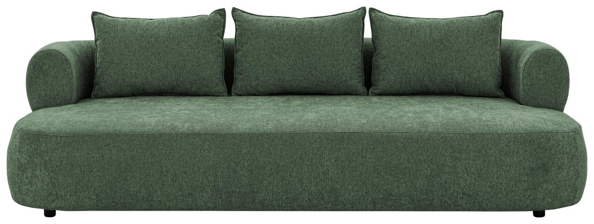 Bigsofa Ferro Grün B: 240 Cm - Schwarz/Grün, Design, Textil (240/76/122cm) - Livetastic