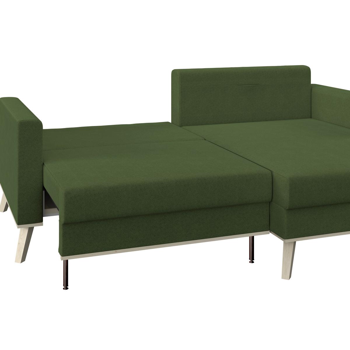 Ecksofa Carini - Eichefarben/Creme, Basics, Textil (222/152cm)