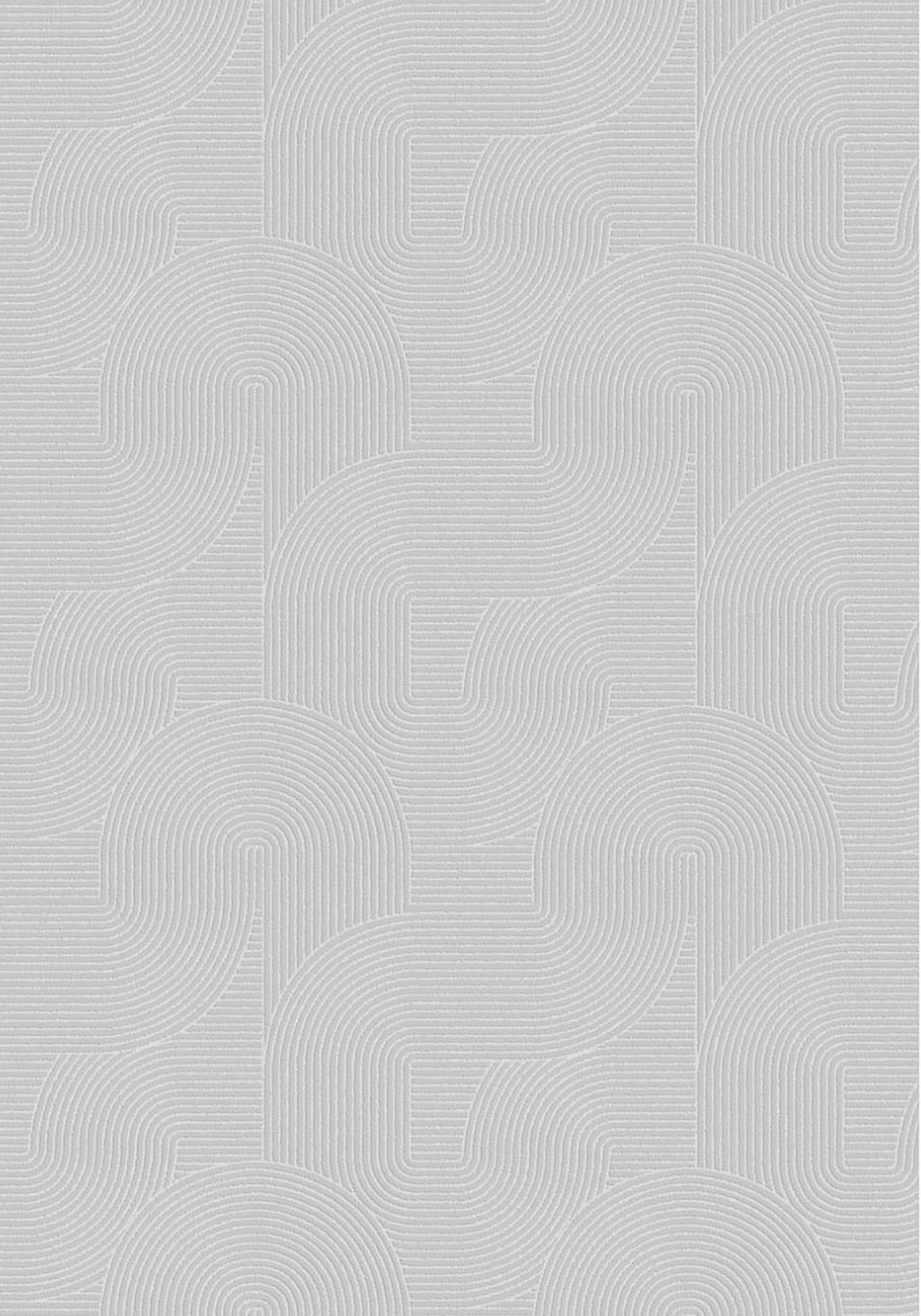 Webteppich Stilo - Grau, KONVENTIONELL, Textil (80/150cm)