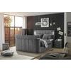 Boxspringbett Mit Topper 180x200 Cm Dallas - Grau, MODERN, Holzwerkstoff/Textil (180/200cm) - MID.YOU