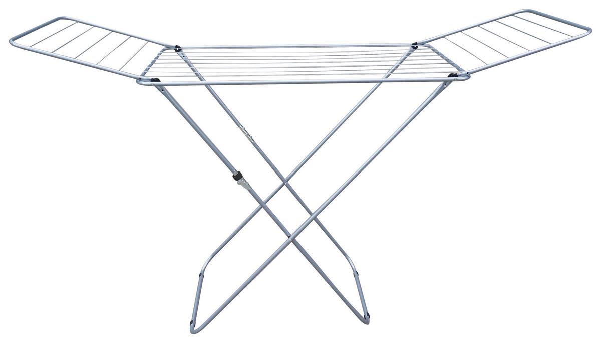Wäscheständer Baster 180x55x90 mit Kindersicherung - Silberfarben, Basics, Kunststoff/Metall (180cm) - Homezone
