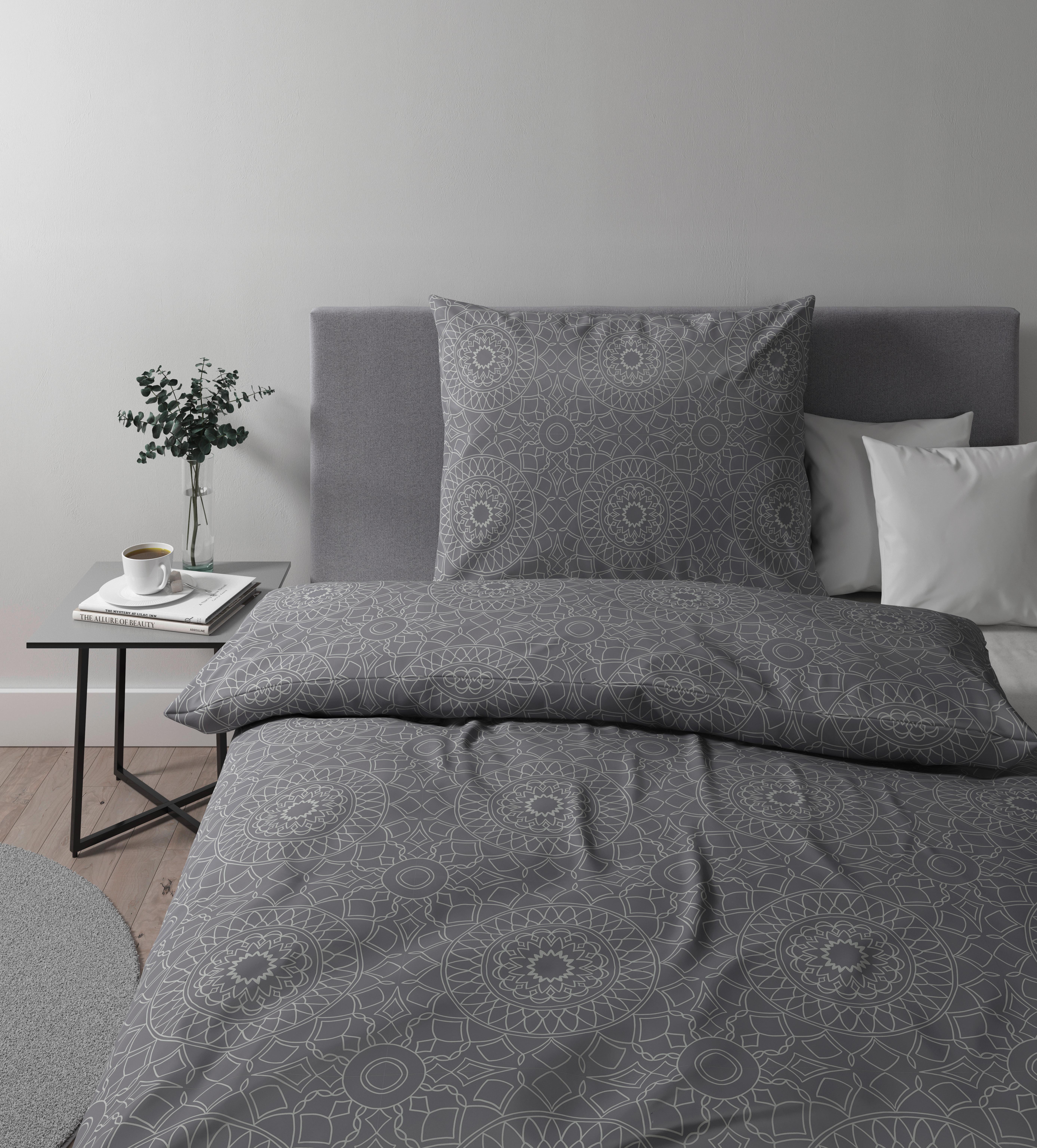Posteľná Bielizeň Elisa, 140/200cm, Sivá - sivá, Moderný, textil (140/200cm) - Premium Living