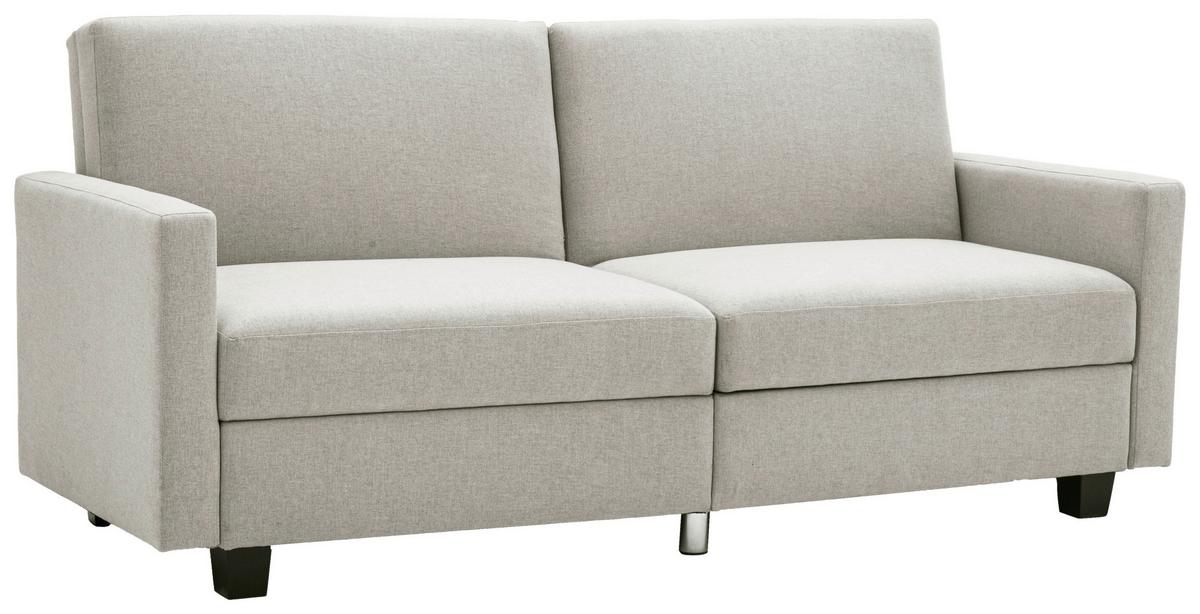 Schlafsofa Kipu Weiß B: 192 cm - Creme/Schwarz, Basics, Textil (192/76/85cm) - P & B