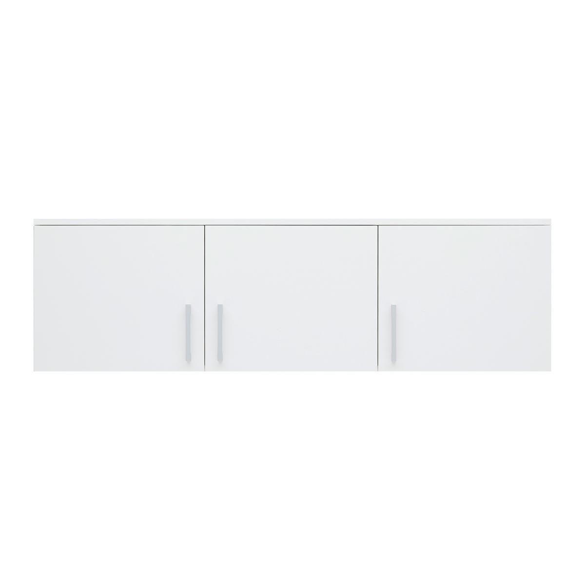 Nadstavec nad skriňu LASSE 3T - sivá/biela, Konventionell, kompozitné drevo/plast (135/40/55cm) - Mömax