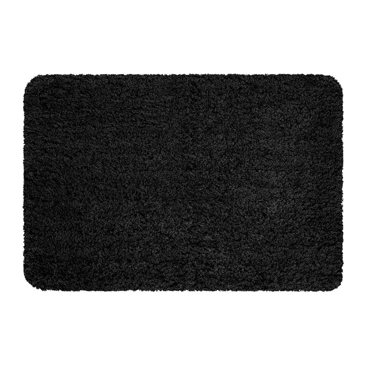 Koupelnová předložka Chris, 60/90cm, černá - černá, textil (60/90cm) - Premium Living