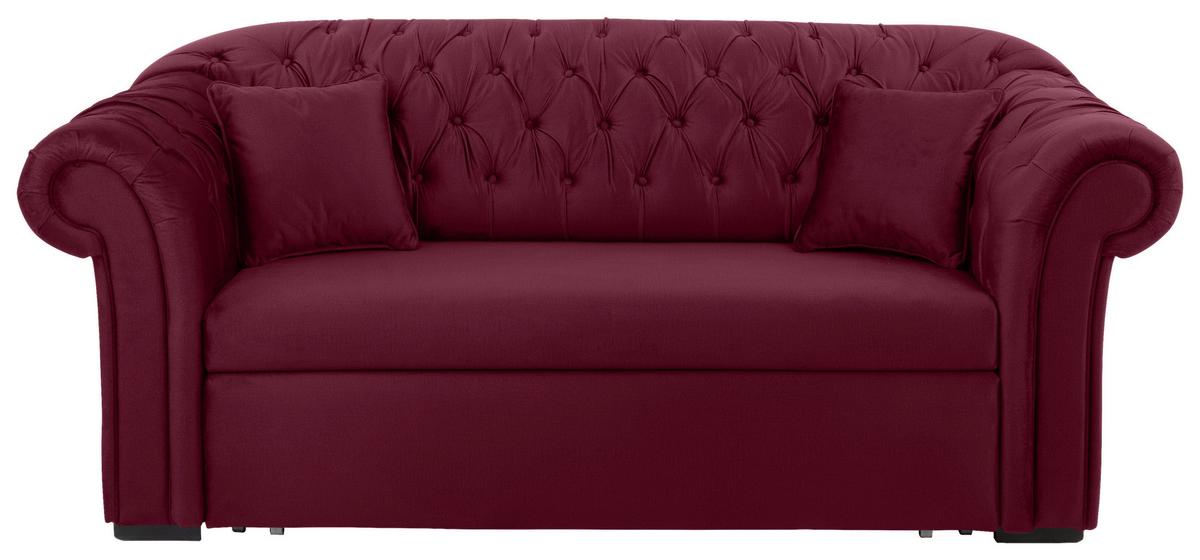 Schlafsofa Cupido - Rot/Schwarz, Design, Textil (213/86/99cm) - MID.YOU