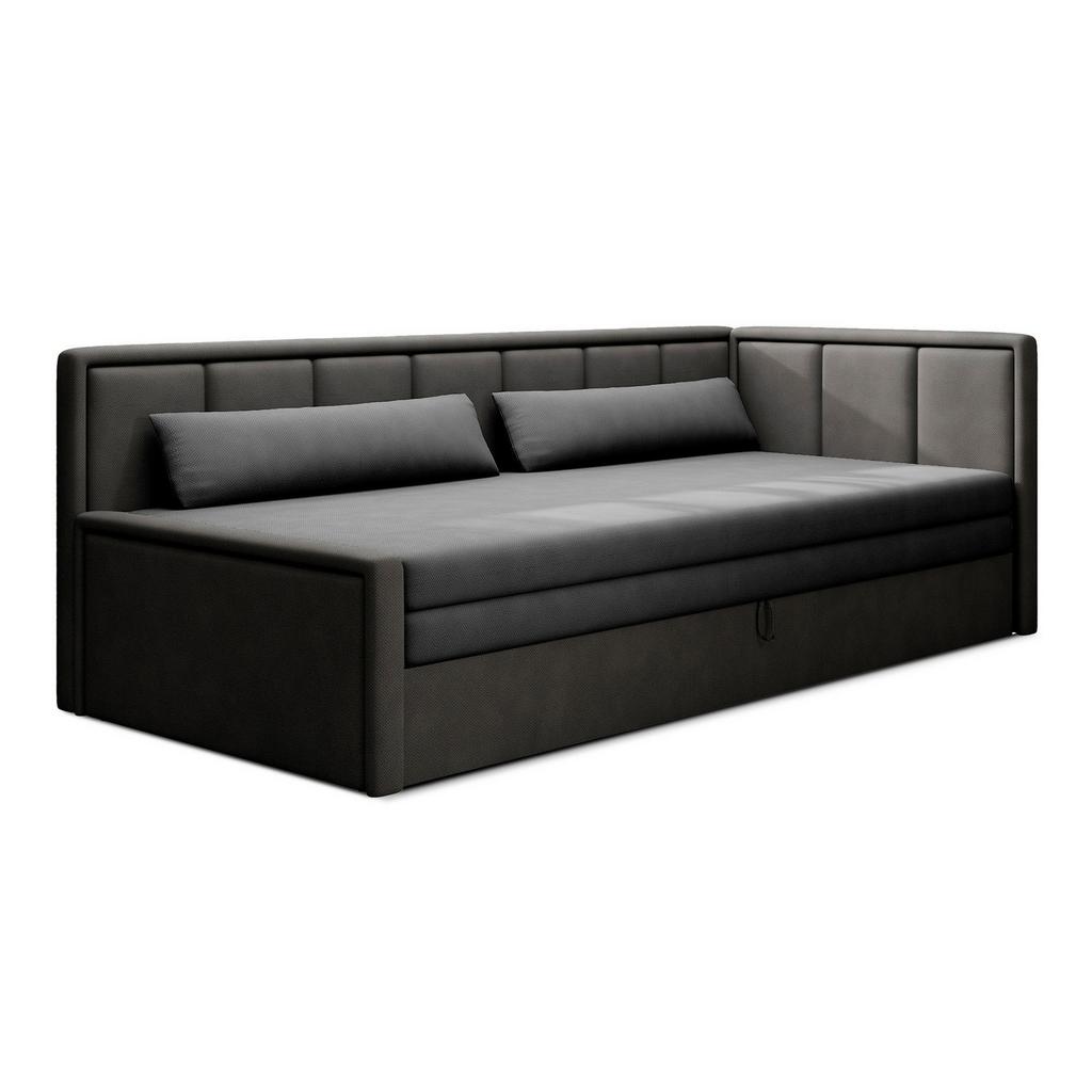 Récamiere Fulgeo Anthrazit/Schwarz B: 214 cm