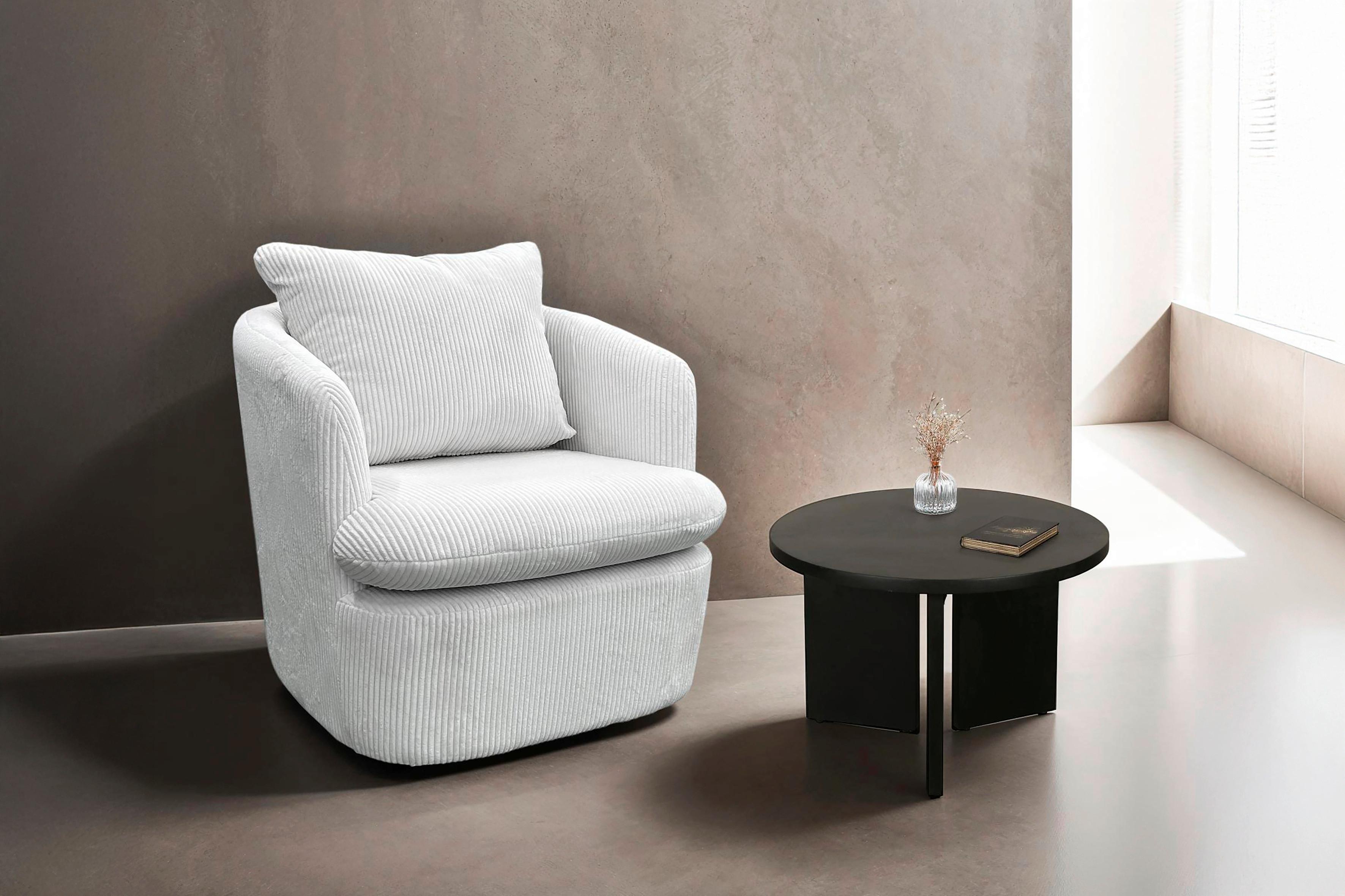 Couchtisch Round Schwarz D. 60 Cm - Schwarz, Design, Holz (60/41/60cm) - MID.YOU