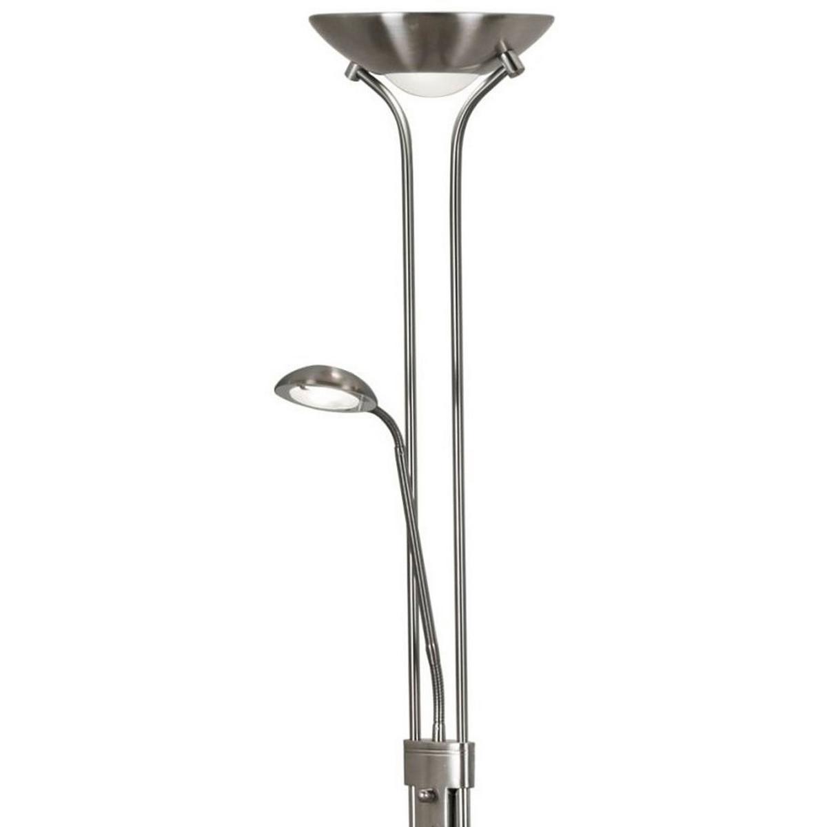 Led-deckenfluter Eu5430ss - Silberfarben, Basics, Glas/Kunststoff (25.4/180cm)