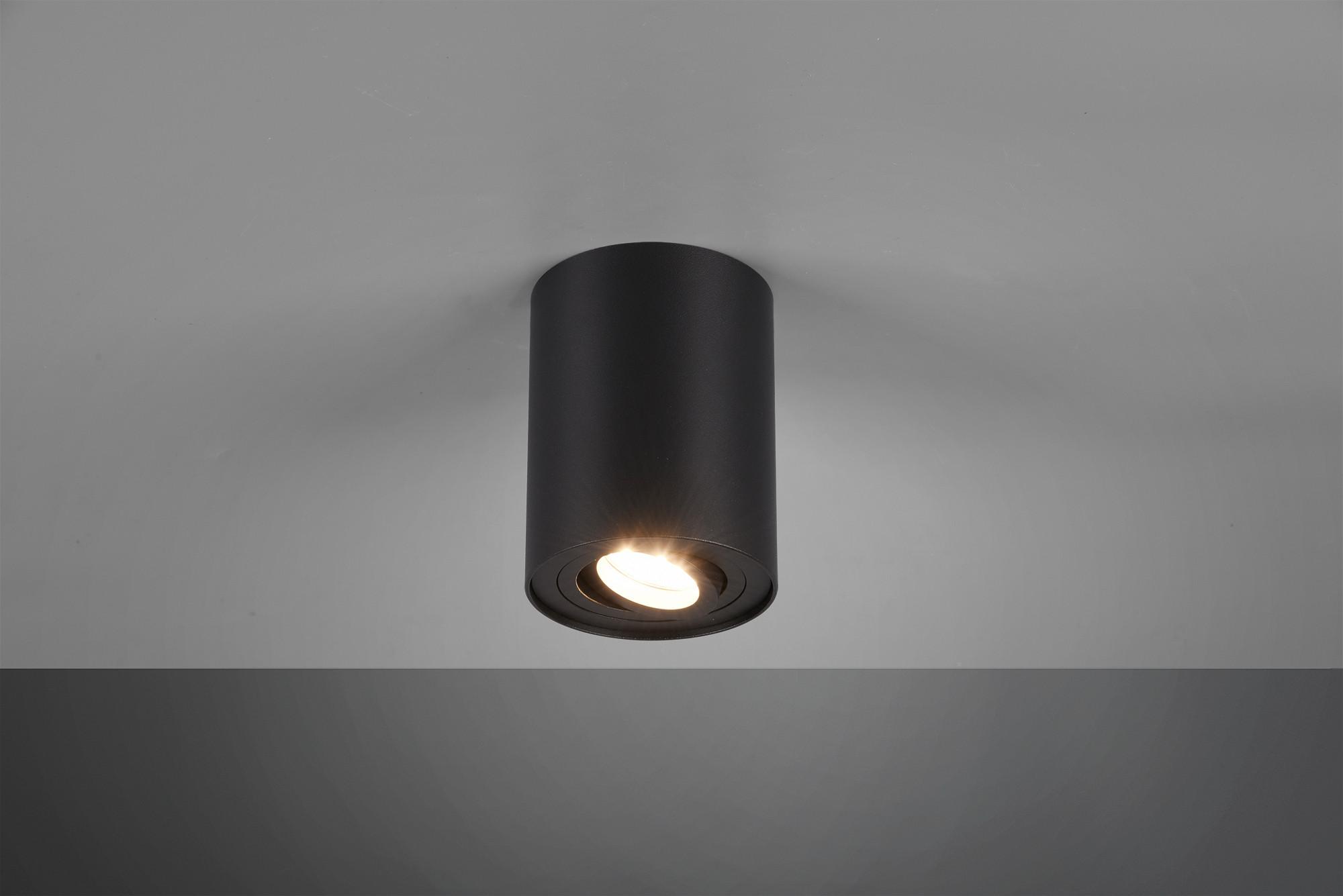 Aufbauleuchte Cookie Ø 9,6 cm Schwarz Max. 35 W - Basics (9,6/12,5cm) - Trio Leuchten