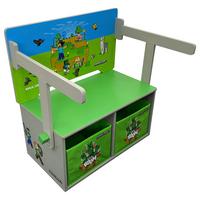 Kindersitzbank Minecraft - Multicolor, MODERN, Holzwerkstoff/Textil (65,4/60/35cm) - Minecraft