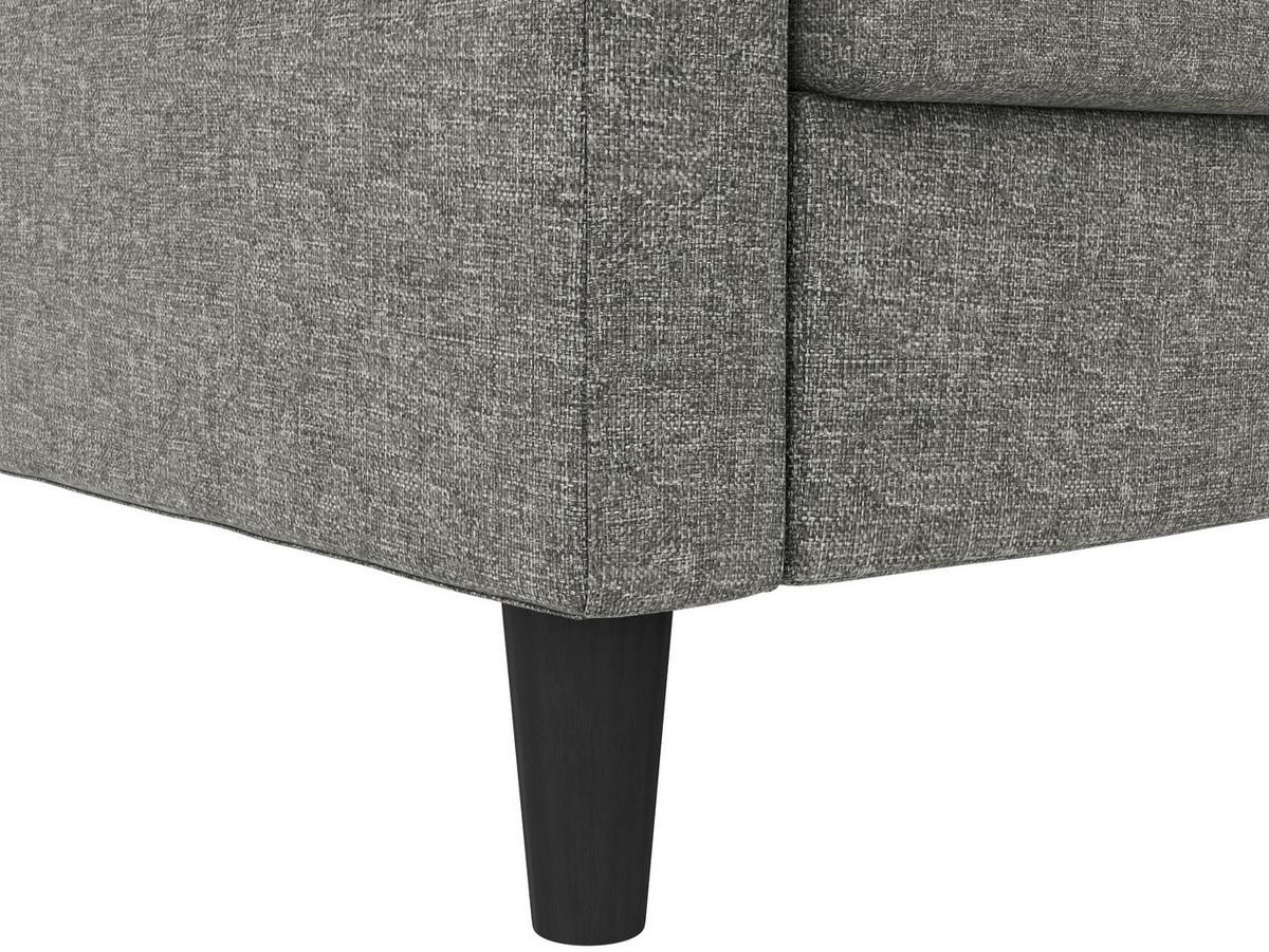 Ecksofa Palermo Anthrazit, mit Stauraum - Anthrazit/Schwarz, Basics, Textil (213/154cm) - Livetastic