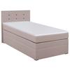 Boxspringbett Mit Bettkasten Siam Twist 90x200 Cm Rosa - Schwarz/Rosa, Basics, Holzwerkstoff/Textil (90/200cm)