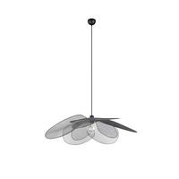 Hängeleuchte Fleure Schwarz D: 87 cm - Schwarz, LIFESTYLE, Metall (87/150cm)