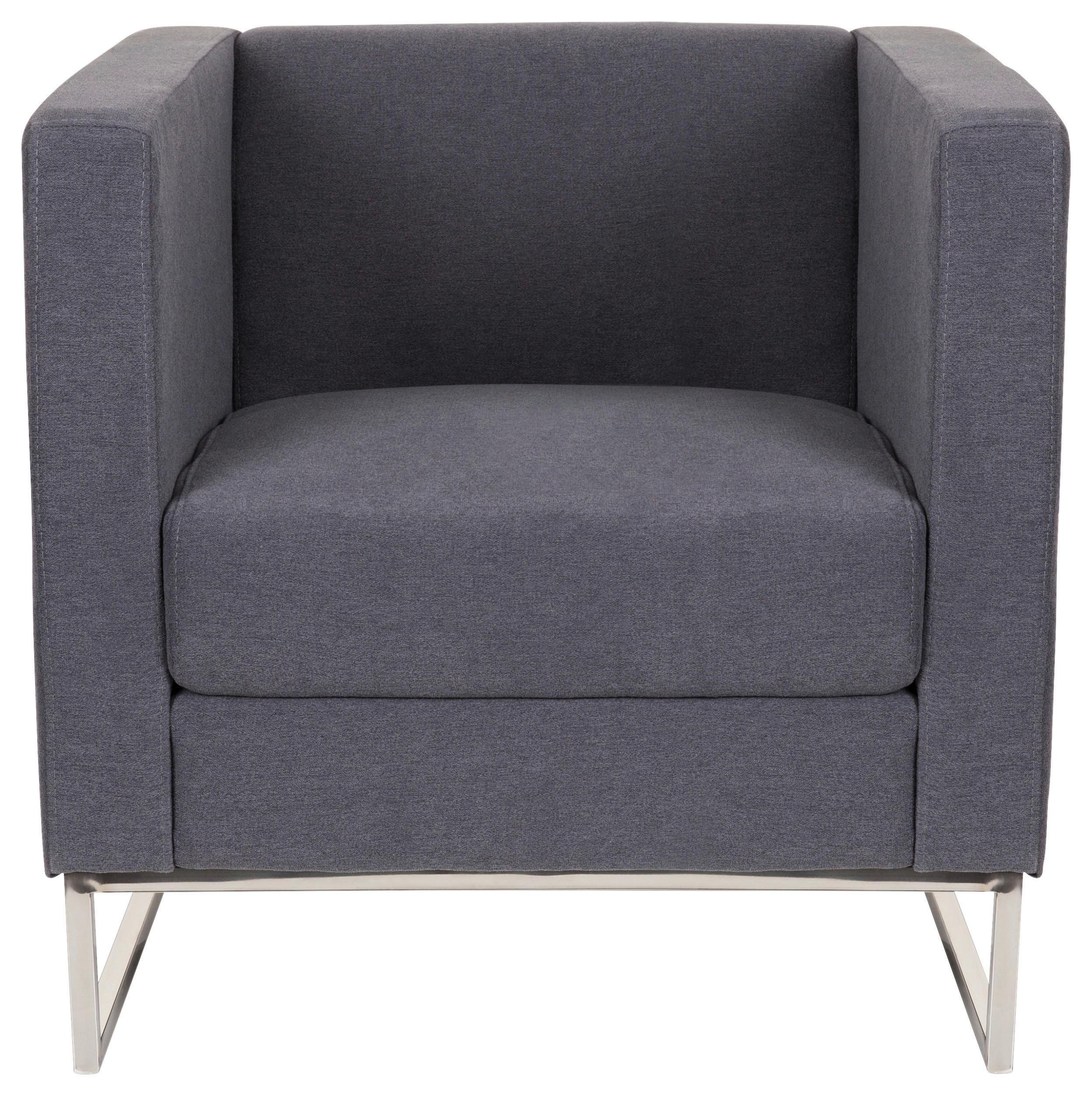 Sessel Barbados Dunkelgrau - Dunkelgrau, MODERN, Textil (72/71/72cm) - MID.YOU