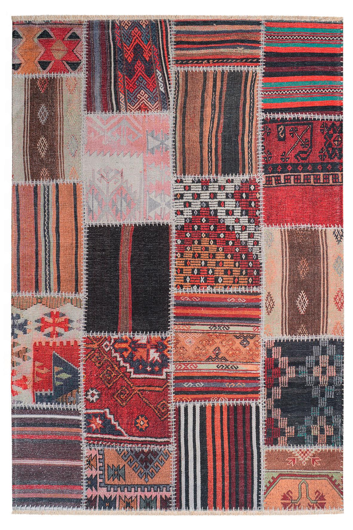 Flachwebteppich My Ethno Multicolor 115x170 cm - Multicolor, LIFESTYLE, Textil (115/170cm) - Obsession