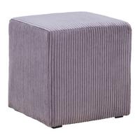 Taburetka BALI, tmavosivá - čierna/tmavosivá, Modern, textil (45/42/45cm) - Mömax