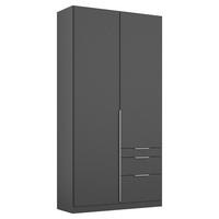Drehtürenschrank 91cm Alabama, Grau - Grau, MODERN, Holzwerkstoff (91/229/54cm) - Rauch Möbel