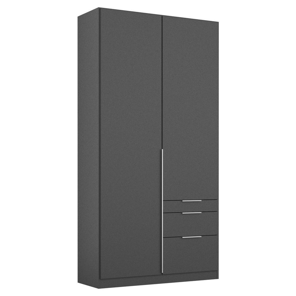 Drehtürenschrank 91cm Alabama, Grau