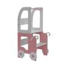 Hochstuhl Trolley Aus Holz Grau/pink - Pink/Grau, Basics, Holz (38/90/40cm)