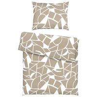 Povlečení Axel, 70/90 140/200cm - bílá/béžová, Moderní, textil (140/200cm) - Mömax