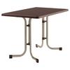 Gartentisch Klappbar Stahl L: 115cm - Champagner/Mokka, MODERN, Holzwerkstoff/Metall (115/70/72cm) - Sieger