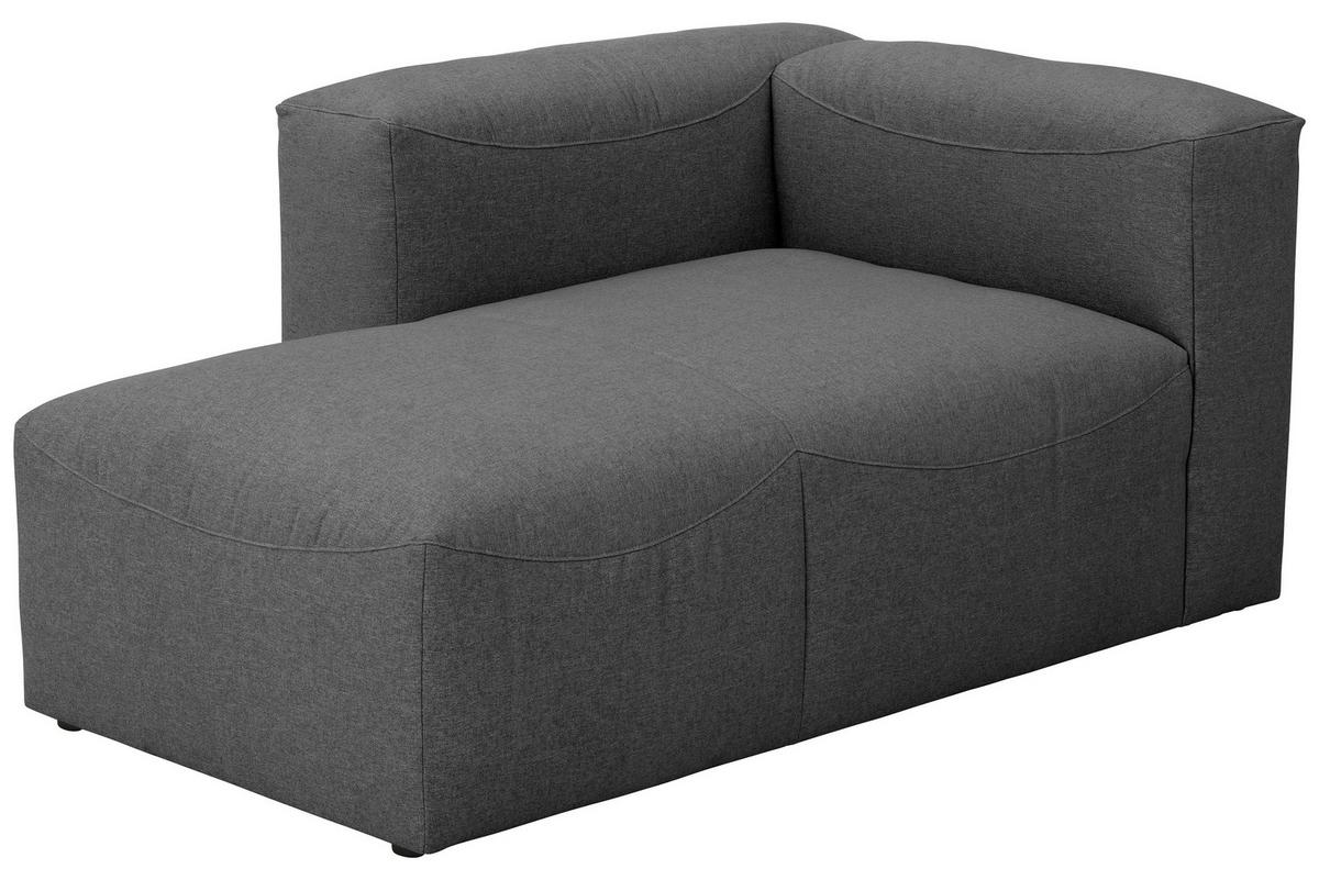 Recamiere Lena Anthrazit Rücken Echt - Anthrazit, Design, Textil (160/73/100cm) - Max Winzer