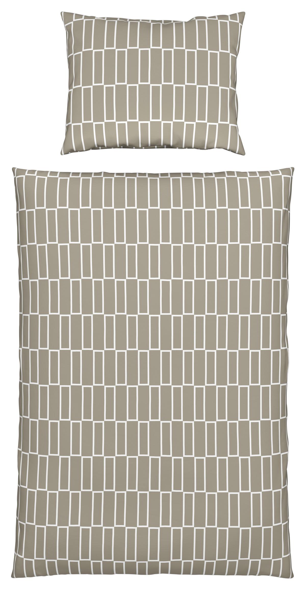 POVLEČENÍ Brigg, 140/200 cm - černá/světle zelená, textil (140/200cm) - Modern Living