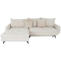Sedacia súprava WAVE - čierna/béžová, Modern, kov/textil (189/266cm)