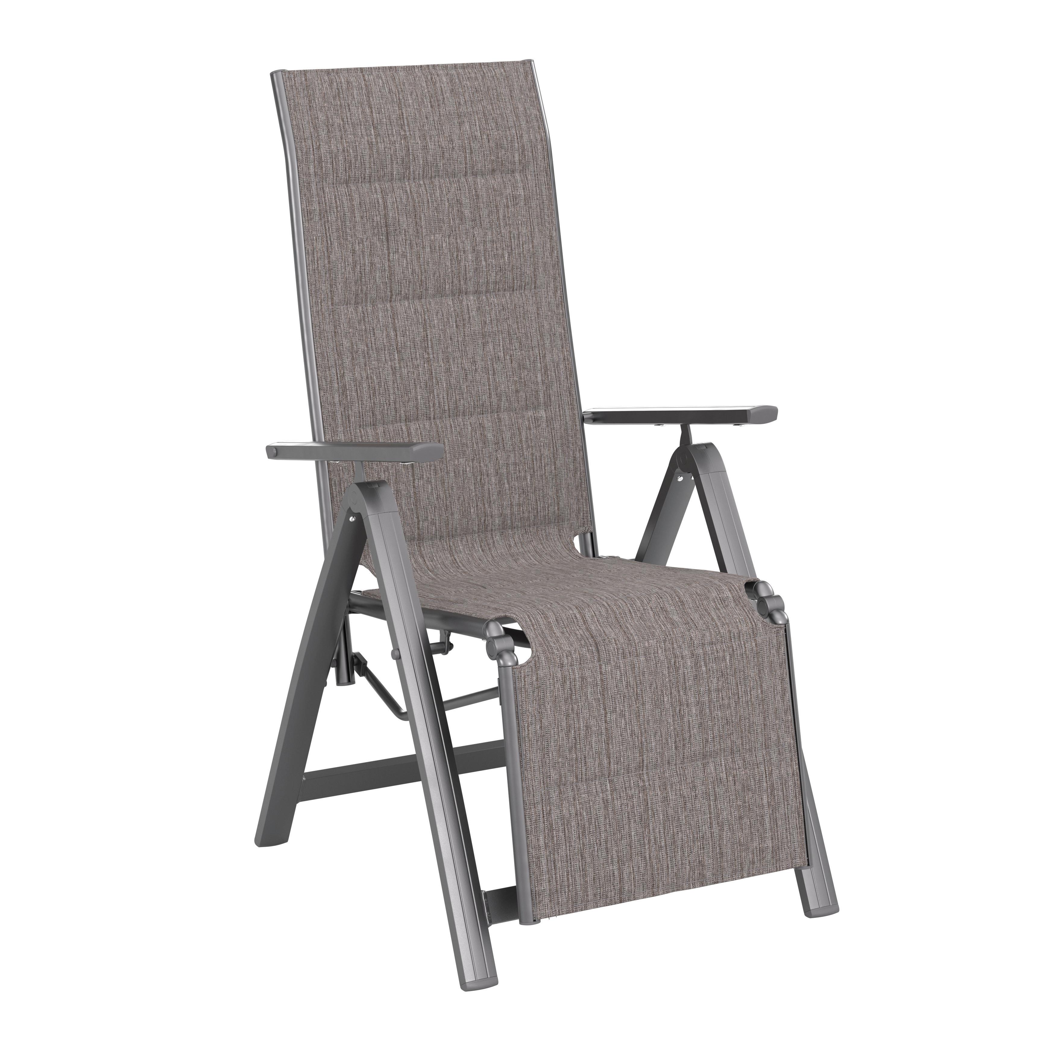 Gartensessel Klappbar Verena Aluminium, Textil