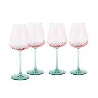 Weinglas Multicolor Spring 4er-Set, je ca. 470 ml - Multicolor, Basics, Glas (470ml) - Creatable