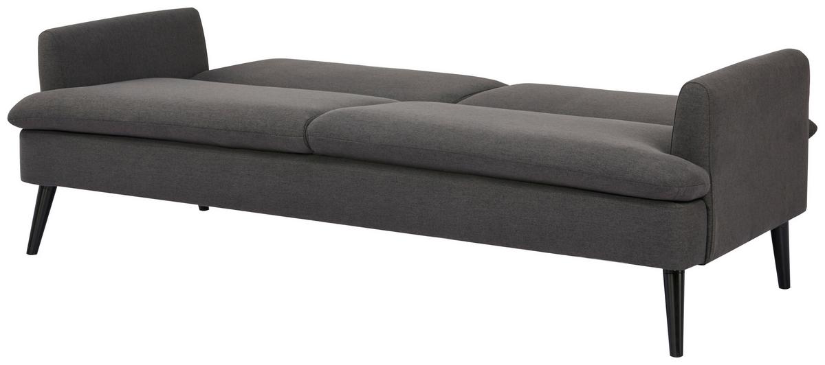 Rozkladacia pohovka MINA, tmavosivá - šedá/černá, Moderní, dřevo/textil (110/180cm) - Luca Bessoni
