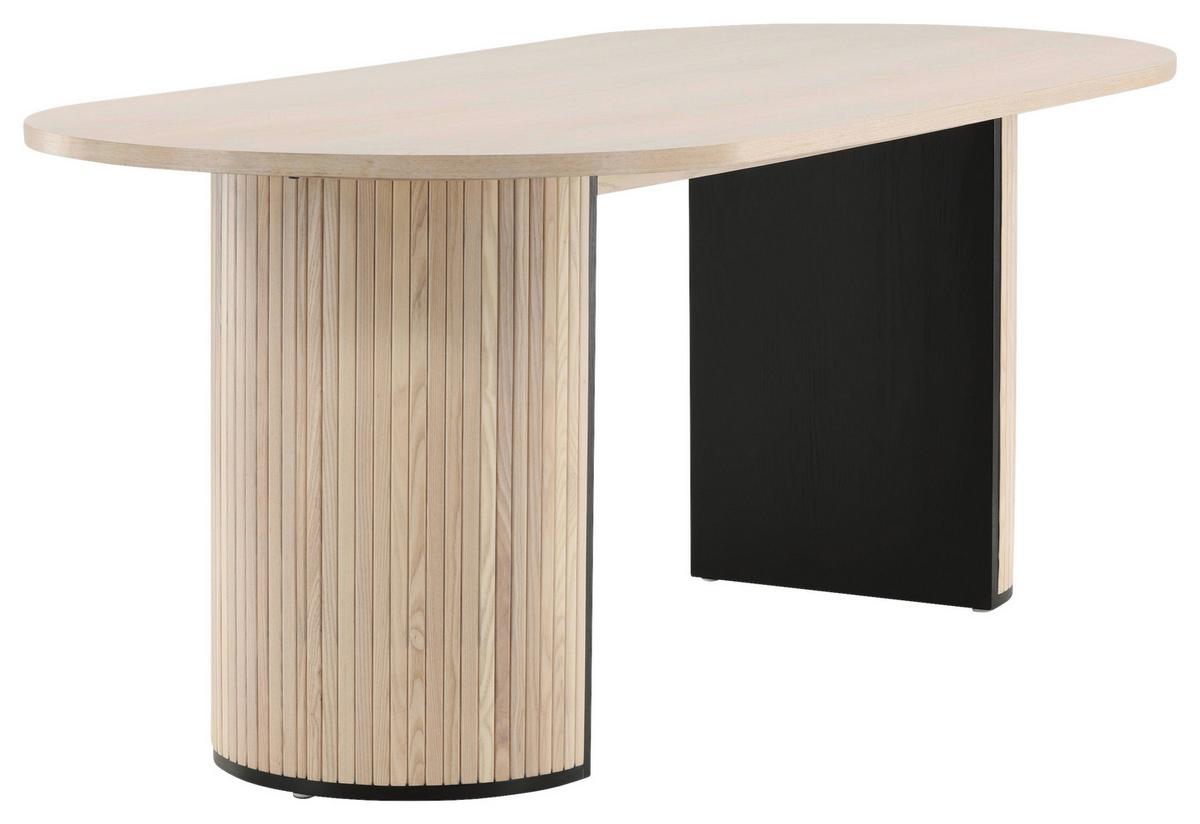 Esstisch Bianca - Eichefarben/Schwarz, Design, Holz/Holzwerkstoff (200/75/90cm) - Livetastic