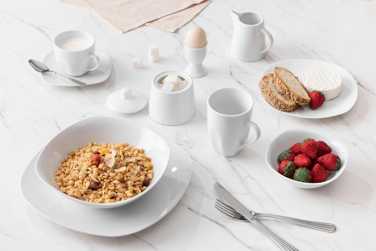 Kombiservice Ronja - Weiß, Basics, Keramik - James Wood