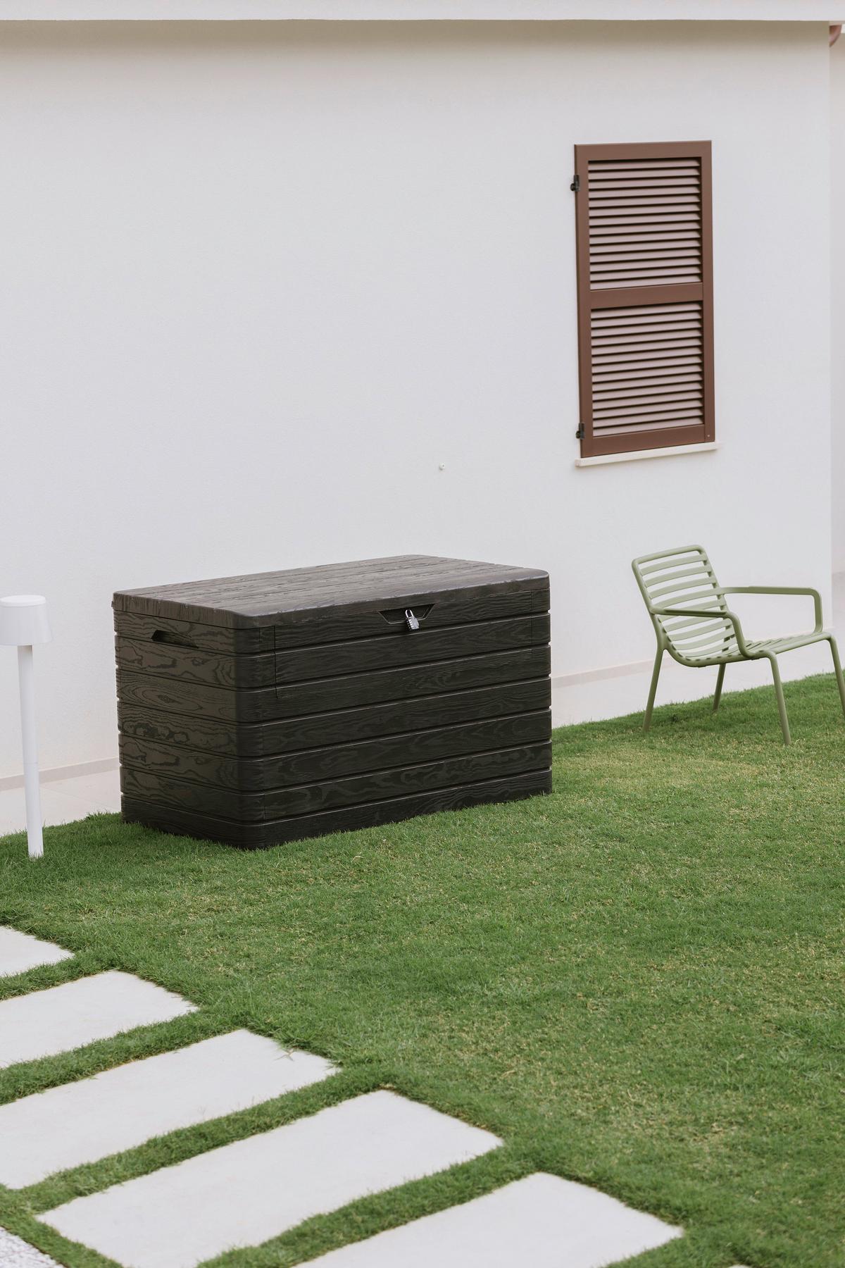 BOX NA VANKÚŠE DOLOMITI - antracitová, Basics, plast (146/85/82cm) - Mömax