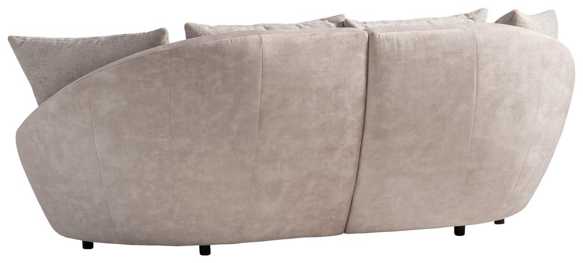 Bigsofa Maui B: 237 Cm Silberfarben/beige Chenille - Beige/Silberfarben, MODERN, Textil (237/87/131cm) - Trendmanufaktur