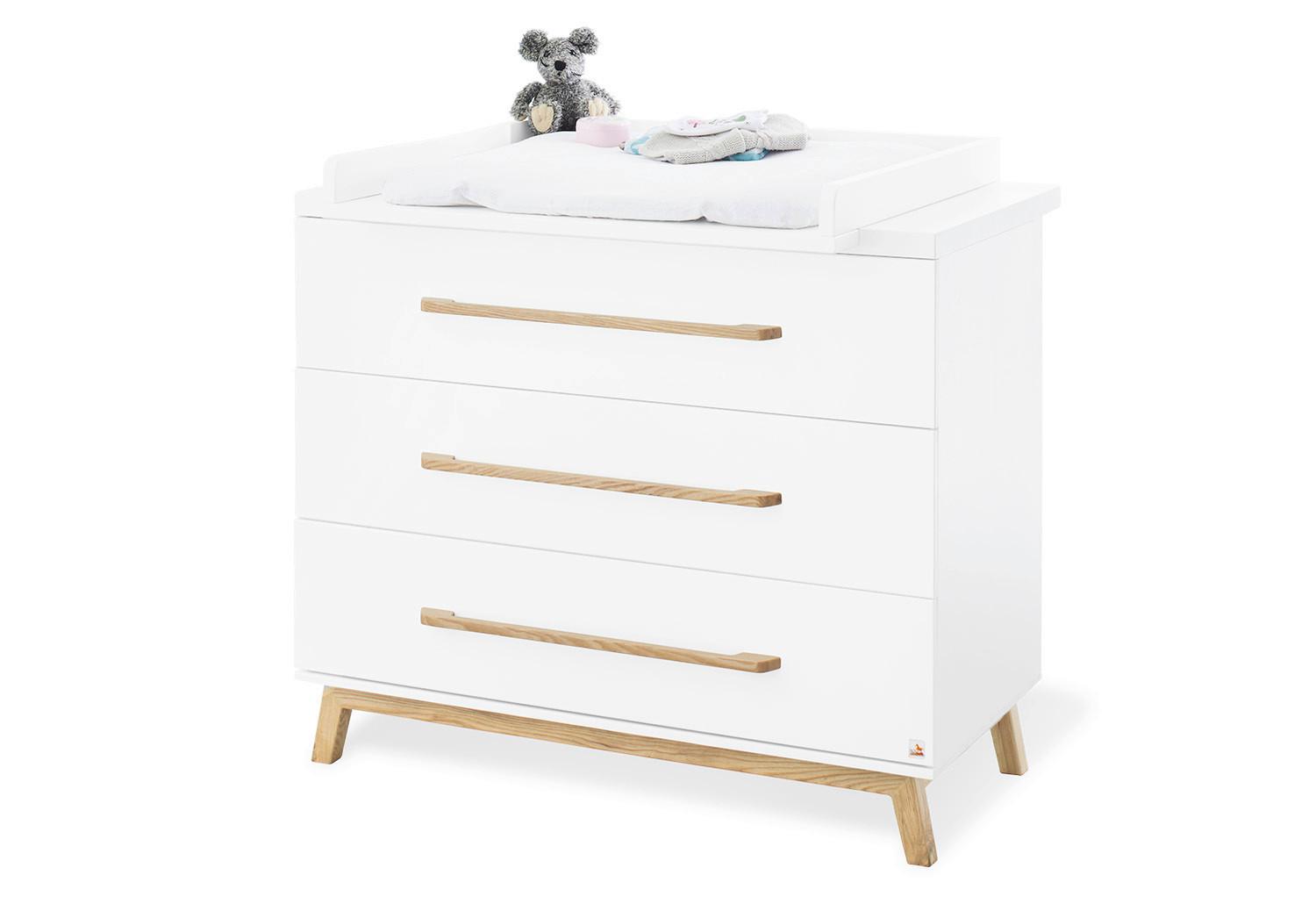 Wickelkommode Riva B: 115 cm Weiß