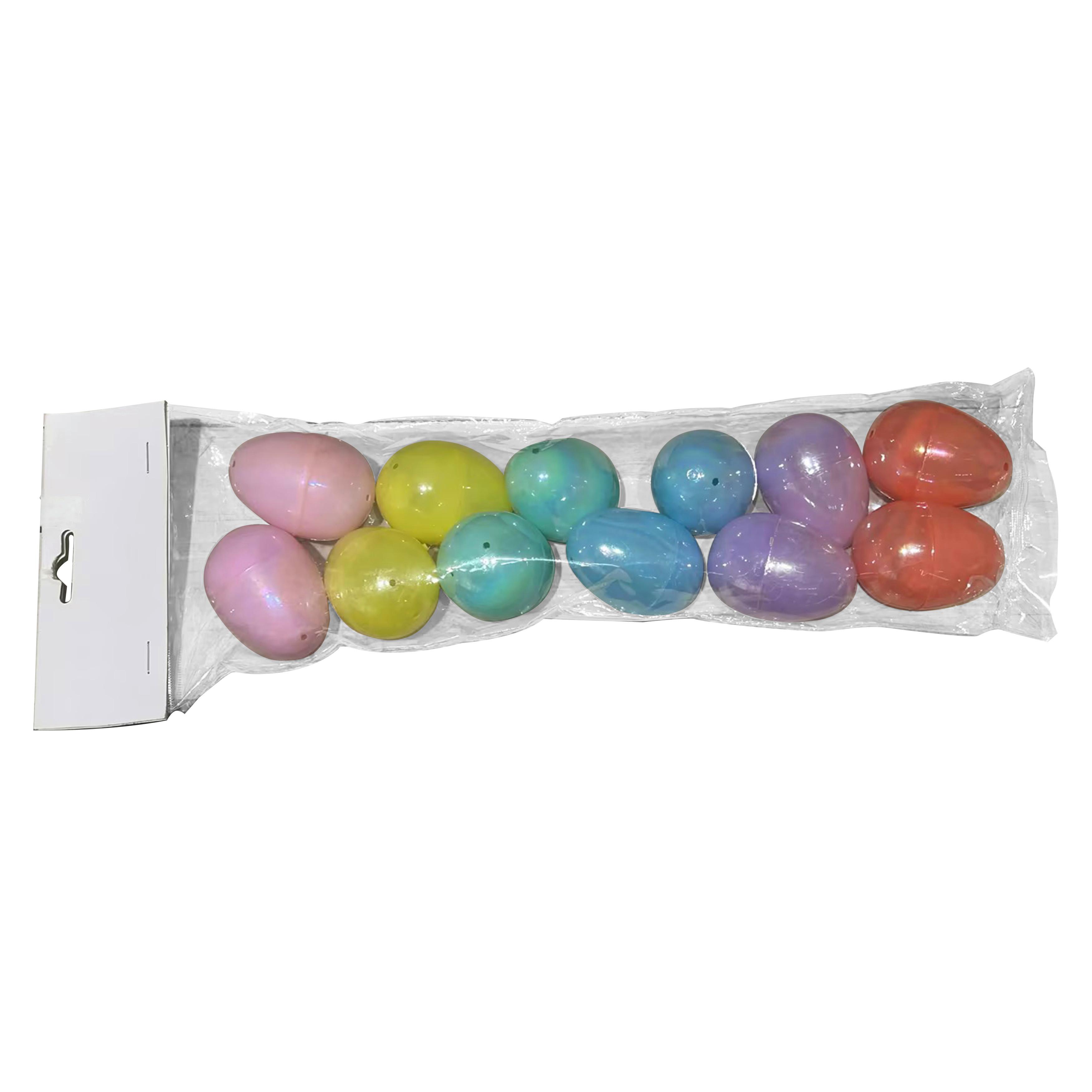 Dekoeier Sibille - Multicolor, KONVENTIONELL, Kunststoff/Textil (4,5/6cm) - Luca Bessoni