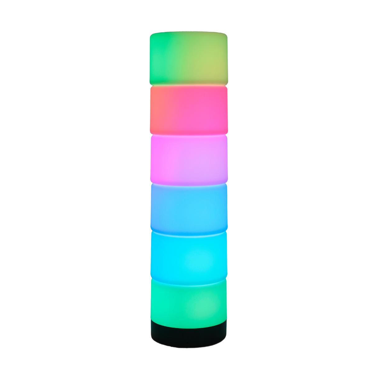 Led-dekoleuchte Charlie - Schwarz/Weiß, KONVENTIONELL, Kunststoff (10/39cm) - Luca Bessoni