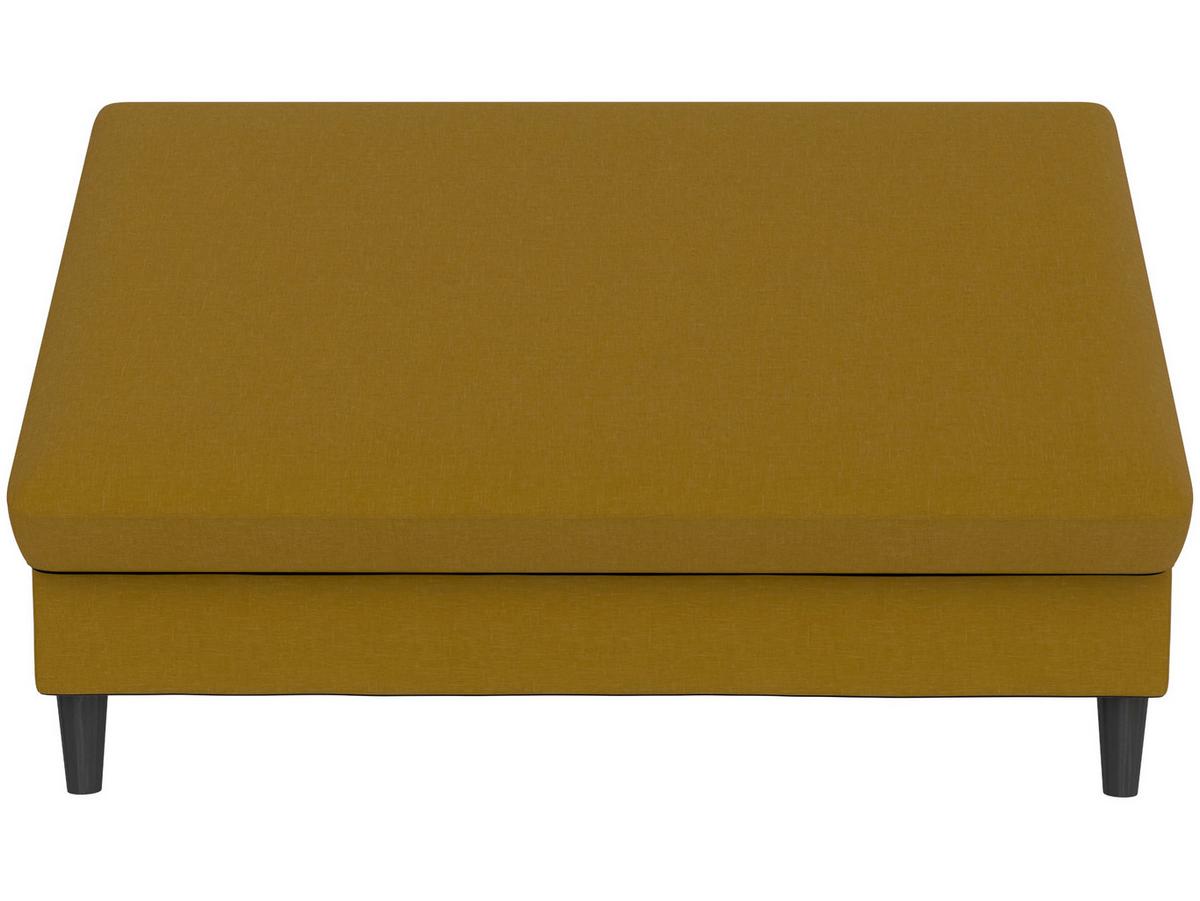 Hocker Hannover Currygelb, mit Stauraum - Currygelb/Schwarz, Basics, Textil (130/43/69cm) - Livetastic