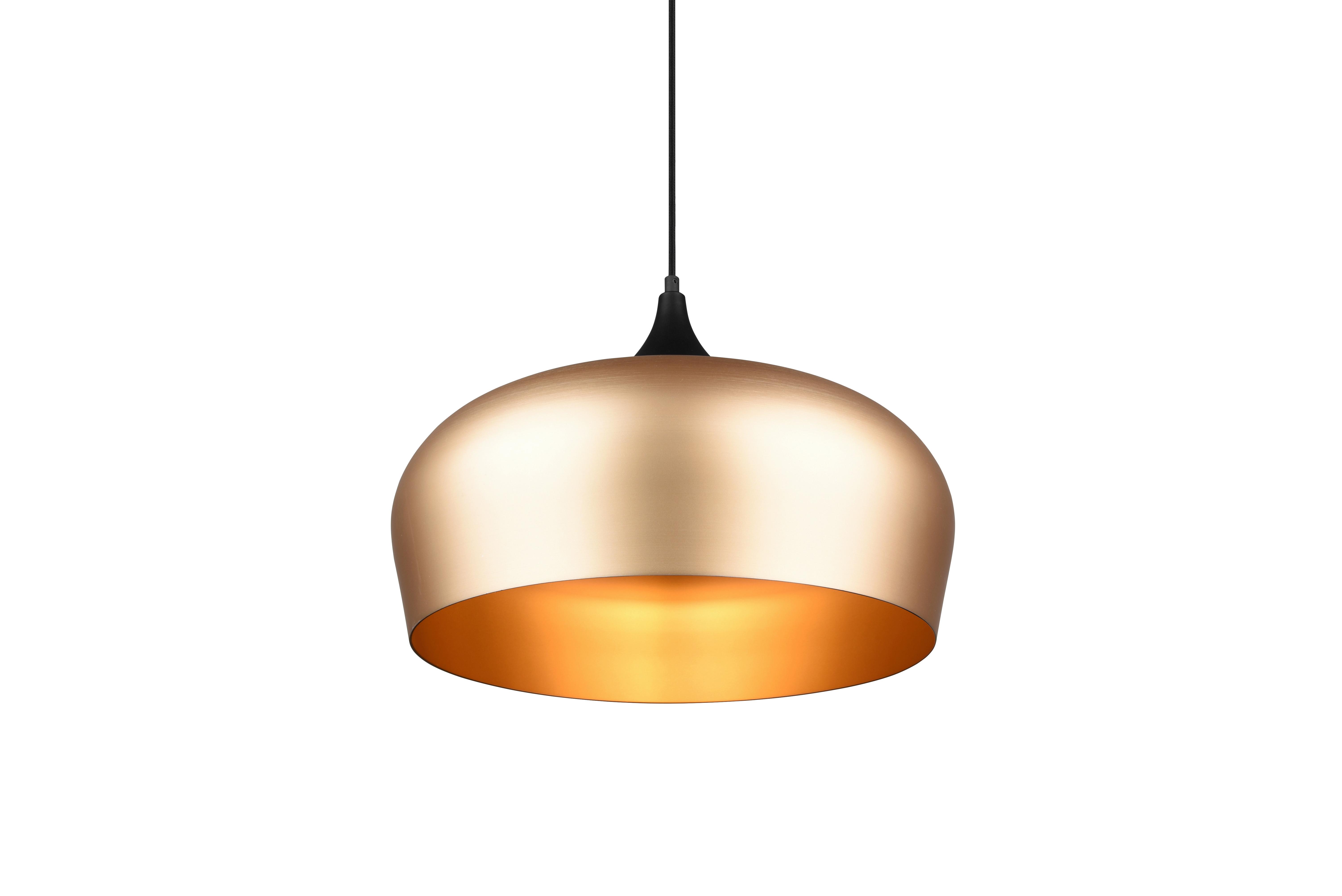 Hängeleuchte Chiron H: 150 cm 1-Flammig, Messingfarben Matt - Messingfarben, LIFESTYLE, Metall (45/150cm) - Trio Leuchten
