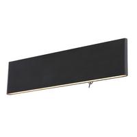 Led Falilámpa 41751-12b - fekete/opál, Basics, műanyag/fém (29,5/4,5/8cm) - Globo