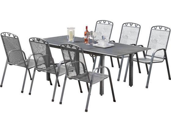 Greemotion Gartenset Toulouse - Grau, MODERN, Metall - Greemotion Greemotion Gartenset Toulouse - Grau, MODERN, Metall - Greemotion