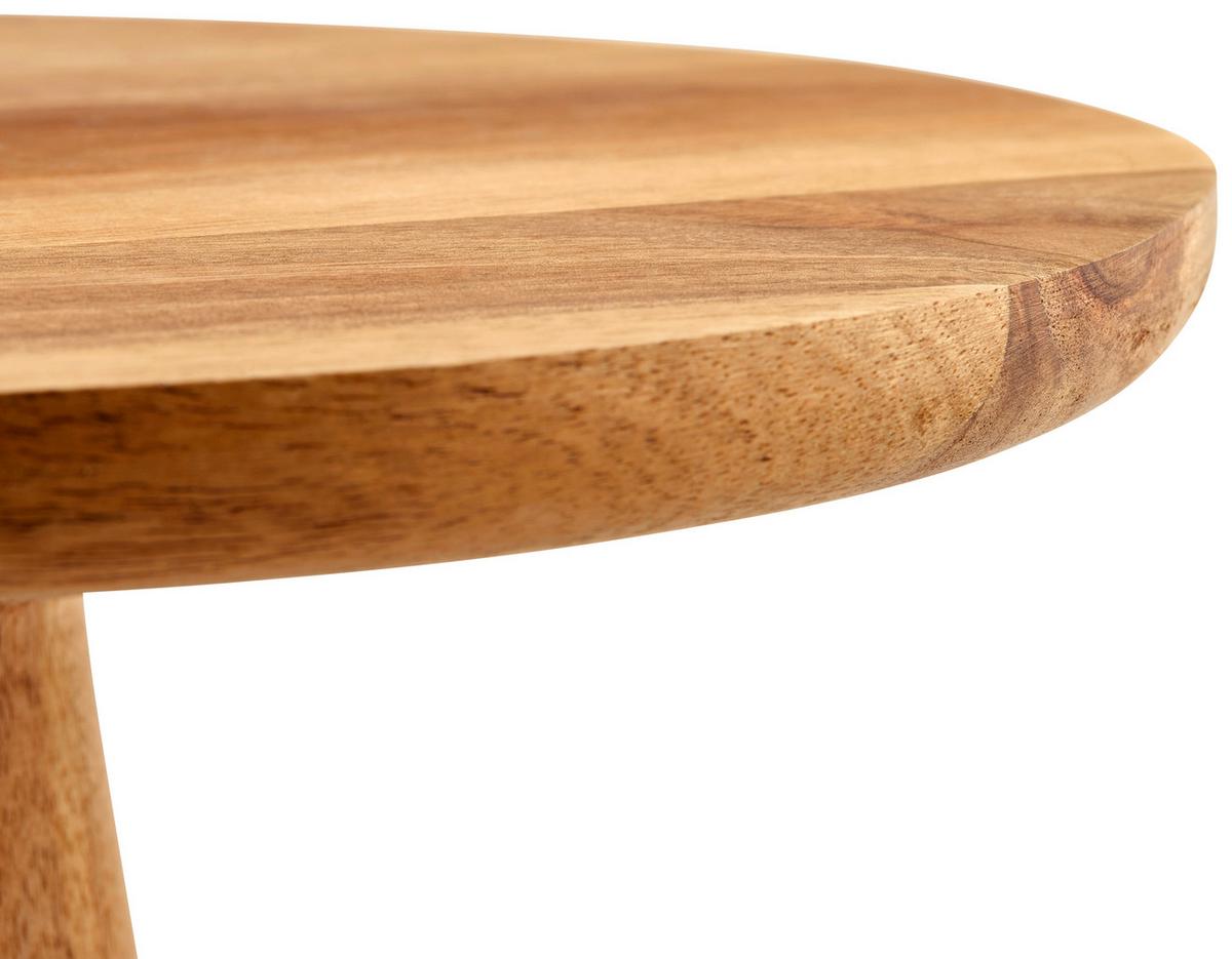 Tortenplatte Rund Echtholz David 28x11 cm Naturfarben - Naturfarben, Basics, Holz (28/11cm) - James Wood
