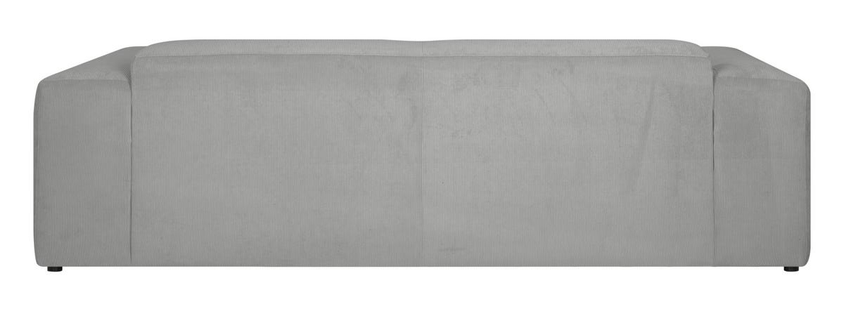 3-sitzer-sofa Hannah Hellgrau B: 247 Cm - Hellgrau/Schwarz, Design, Textil (247/75/104cm) - MID.YOU