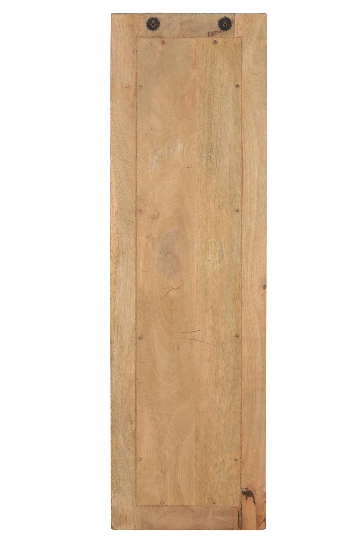 GARDEROBENPANEEL Naturfarben/Schwarz B: 35cm - Schwarz/Naturfarben, Design, Holz/Metall (35/110/8cm) - MID.YOU